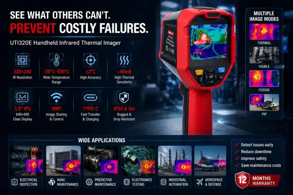Can the UTI320E Handheld Infrared Thermal Imager Detect Hidden Heat Issues?